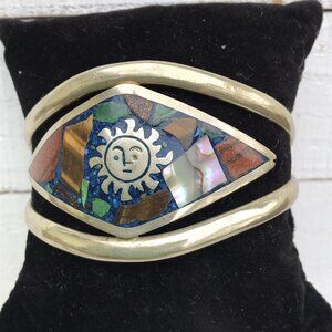 田舎っぺ ALPACA MEXICO刻印　メキシカンジュエリー　ターコイズ Alpaca mexico turquoise sun - Gem